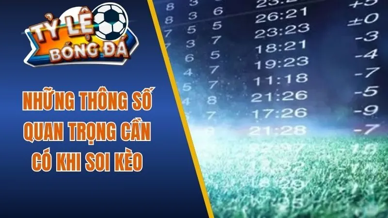 Những thông số quan trọng cần có khi soi kèo